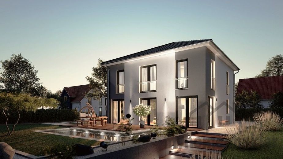 AKTIONSHAUS inklusive Küche! Ab 1.500EUR monatlich ins Eigenheim und sinnvolle Altersvorsorge! – Stadtvilla 162