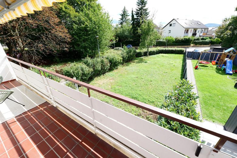 Blick vom Balkon