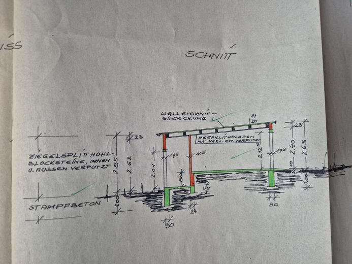 Schnitt Garage