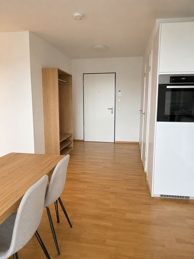 Aantrekkelijk 3,5-kamerappartement met loggia, ingerichte keuken en prachtig uitzicht – Eingangsbereich