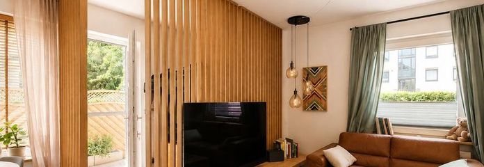 Modernisierte 3-Zimmer-Terrassenwohnung mit Garage in Buxtehude-Altkloster – Wohnzimmer