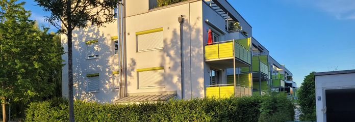 Helle, moderne 3-Zimmer-Erdgeschosswohnung in Dachau (Ortsrandlage) – Außenansicht