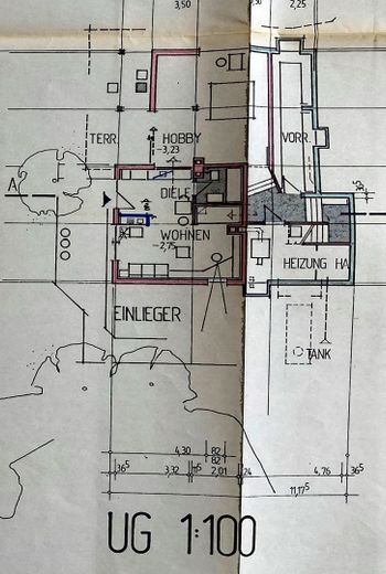Grundriss Untergeschoss (Hang)