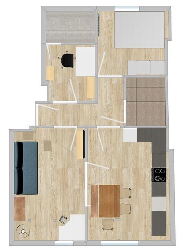 Grundriss Möblierungsvorschlag