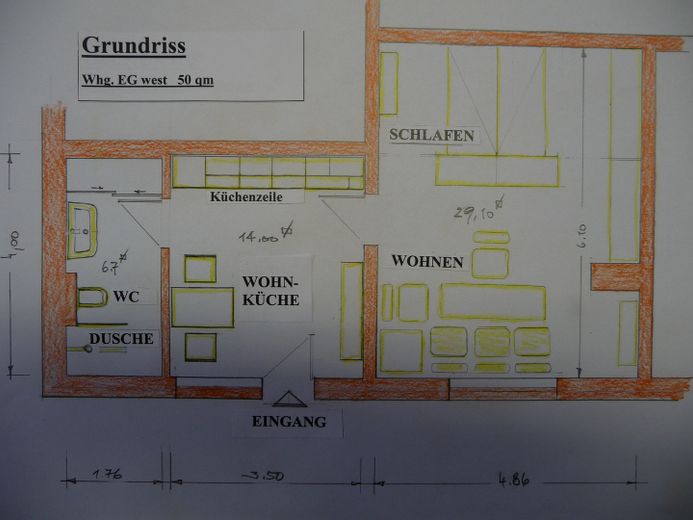 Fine small apartment in Hösbach near Aschaffenburg – Grundriss