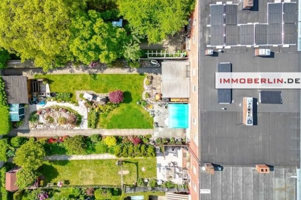 IMMOBERLIN.DE - Un classico! Casa confortevole con bellissimo ambiente e idillio da giardino
