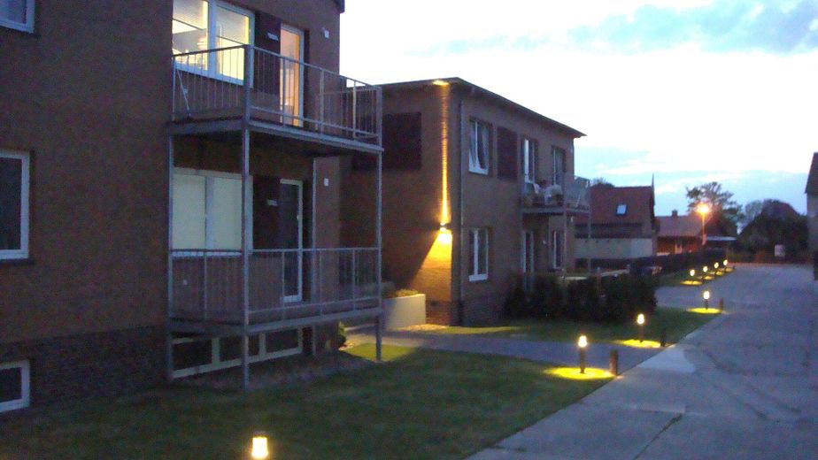 Hausansicht am Abend