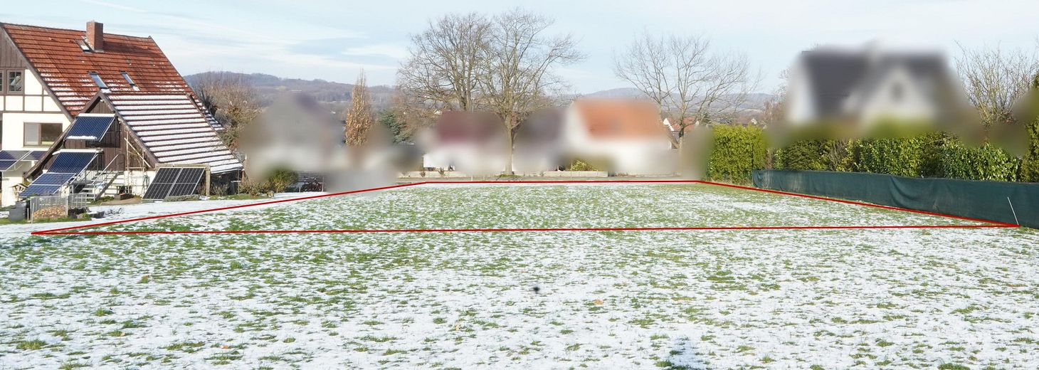 Ansicht Süd mit ca. Grenzen