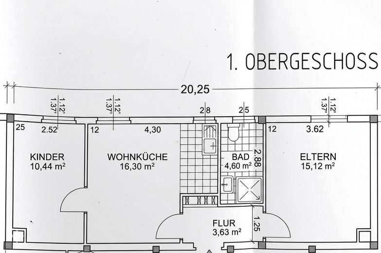 Schöne Kompakte 3-Zimmer-Wohnung in Lörrach-Stetten - Provisionsfrei! – Grundriss
