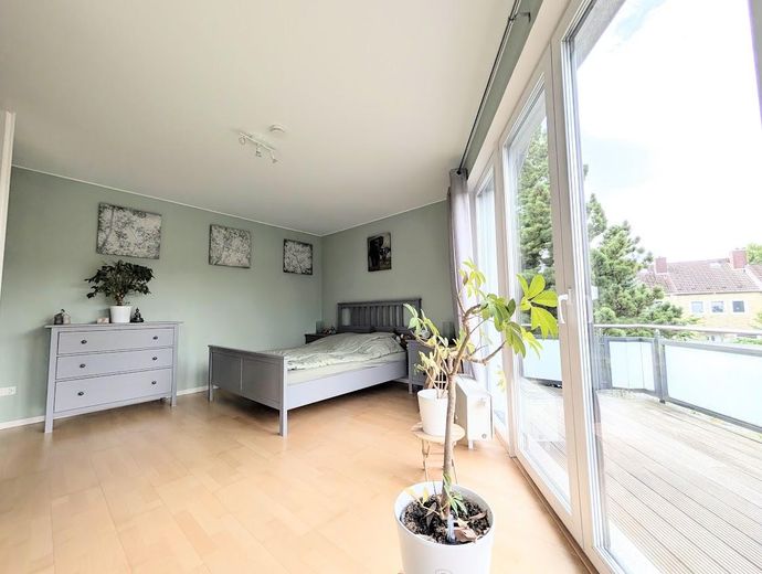 Casa di testa individuale di architetto con 4 locali a Schenefeld – Schlafzimmer