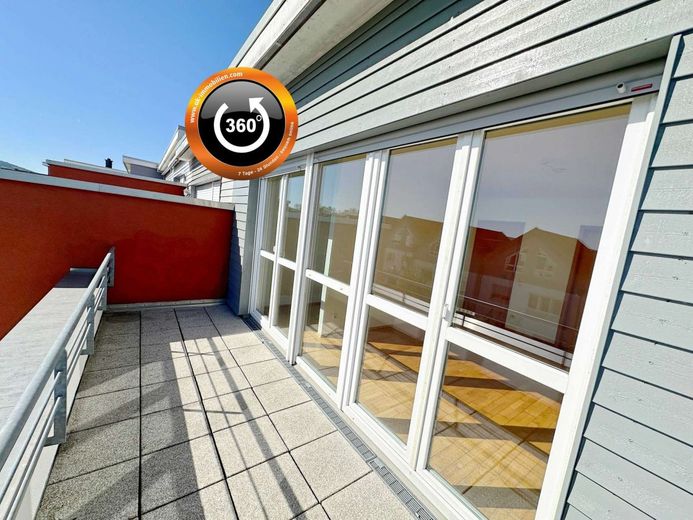 Familienglück in Feldrandlage - mit Sauna, Dachterrasse und Garten – Dachterrasse