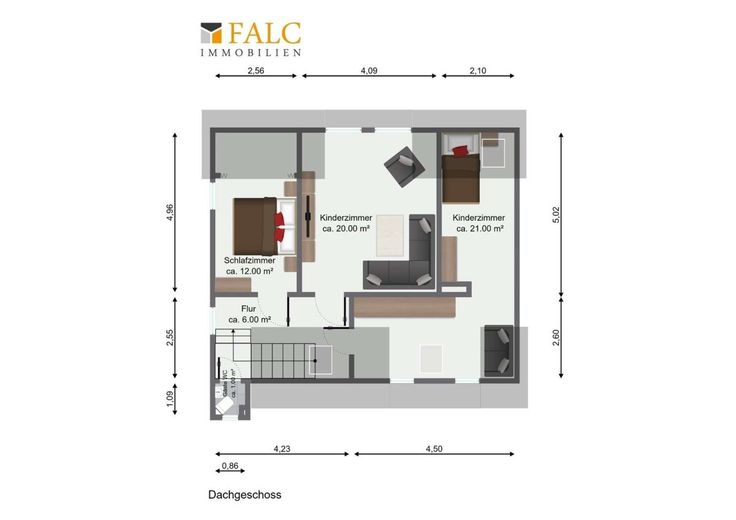 Provisionsfrei. Ein Zuhause zum Ankommen und Wohlfühlen! – Grundriss Dachgeschoss