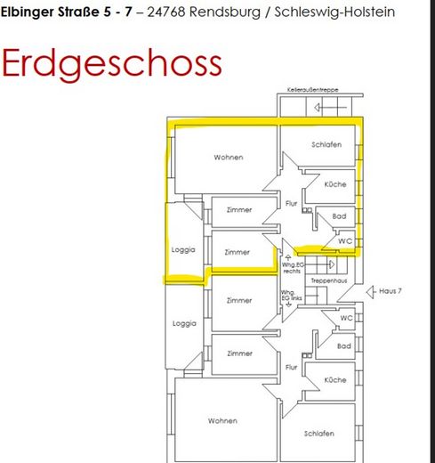 Saniert am Ortsrand: 3,5-Zi.-EG-Wohnung, 77 m², Süd-West-Loggia, neue Küche – Foto 8