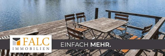 **Exklusives Wassergrundstück mit zwei Stegen**- FALC IMMOBILIEN