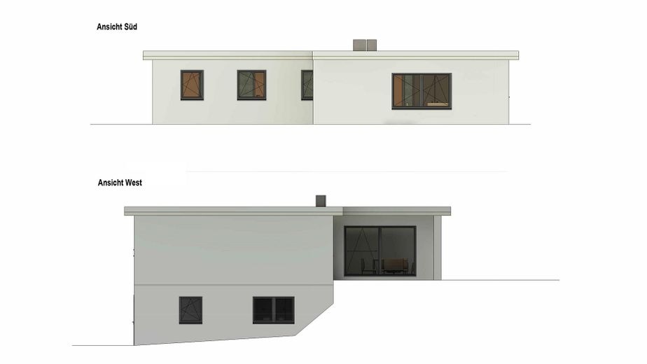 Freistehendes Wohnhaus mit großzügigem Grundstück - provisionsfrei direkt vom Eigentümer – Ansichten Süd und West