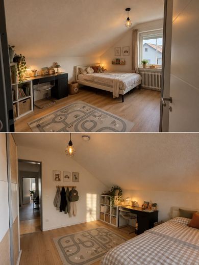 4 Zimmer Dachgeschosswohnung mit neuer Küche – Kinderzimmer