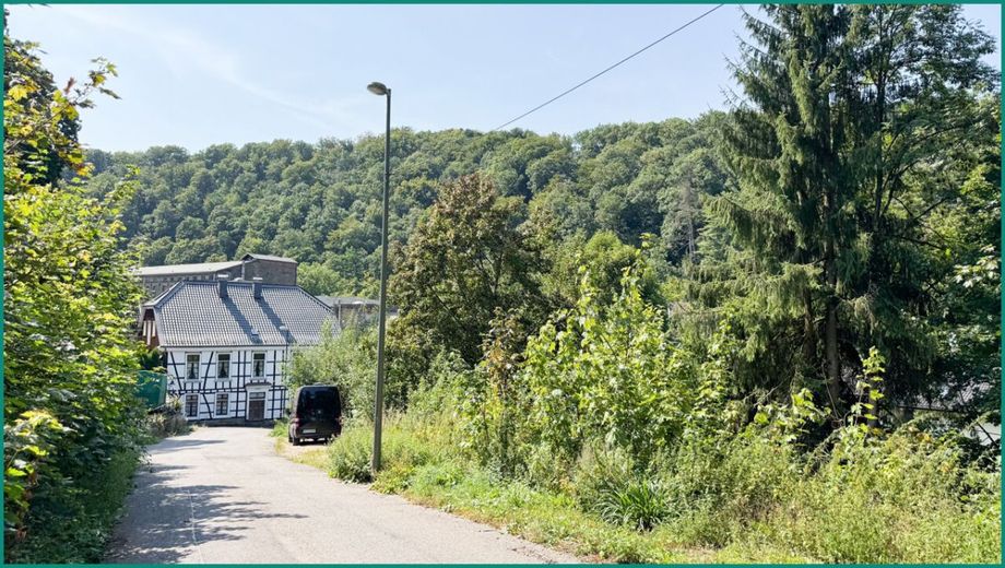 Straße in die Ortschaft Vogelsmühle