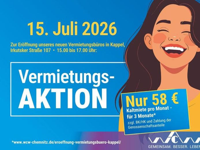 Vermietungsaktion* 3-Raumwohnung mit Badewanne und Balkon – Foto 1