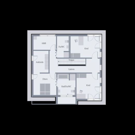 SMARTES EINFAMILIENHAUS MIT VIEL LIEBE ZUM DETAIL – Grundriss Dachgeschoss