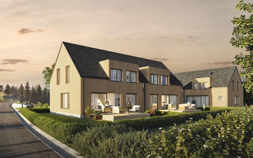 Frontansicht von der Straße