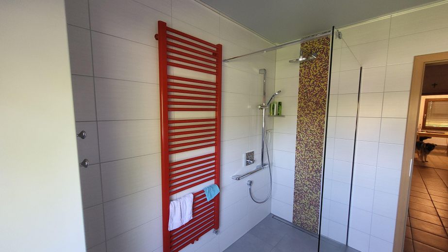 Detached single-family house in Sandhausen with plenty of space and 2 bedrooms on the ground floor – Bad EG Bodentiefe Dusche