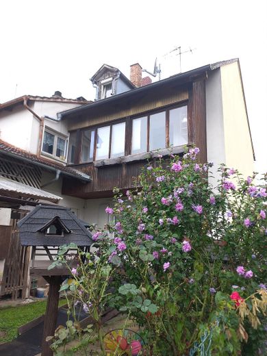 Rückansicht mit Laube