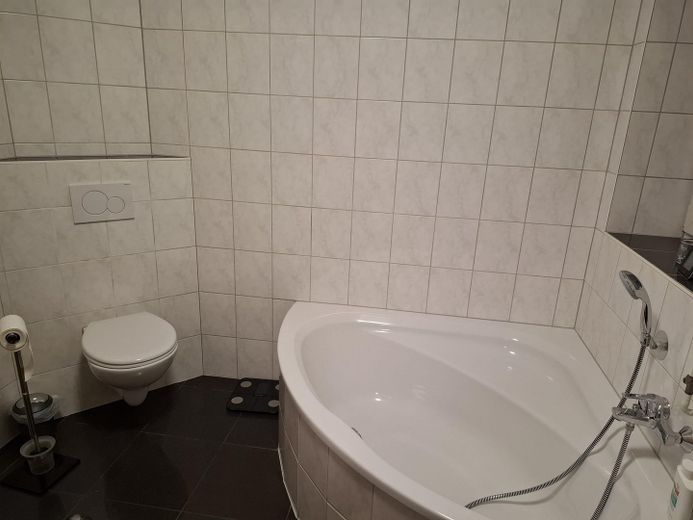 Ideal für Paare: 3 ZKB, Waschkeller, Gartennutzung – Badewanne