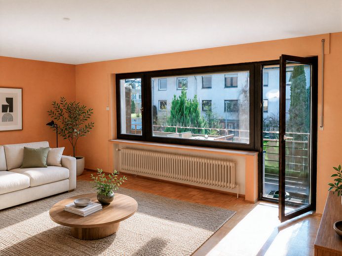 Maison calme pour familles ou vie multigénérationnelle sur quatre étages – Wohnzimmer (OG 1)