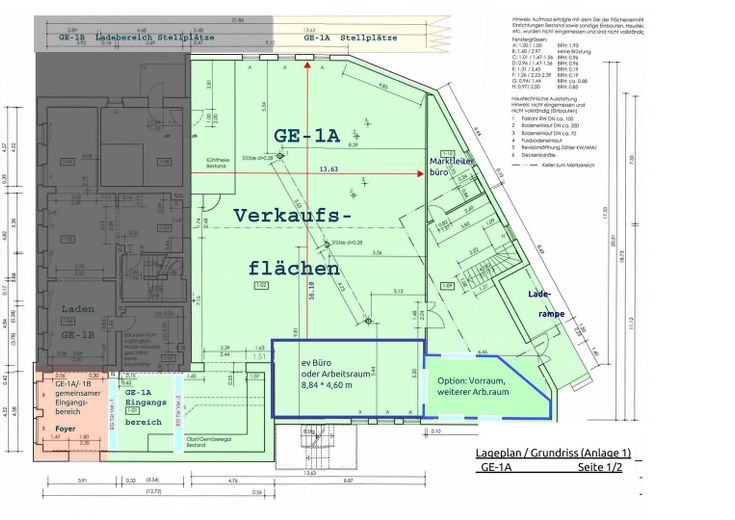 Grundriss, Details EG-GE1