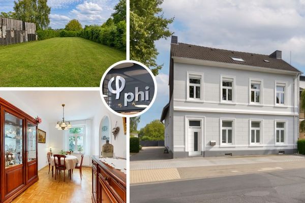 PHI AACHEN - Historisches Ein- bis Zweifamilienhaus mit sechs Garagen auf großem Grund!