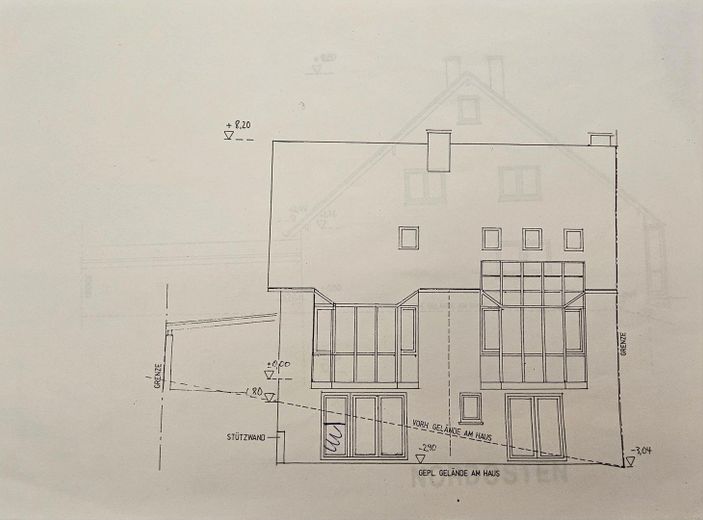 Rückansicht Haus (links)