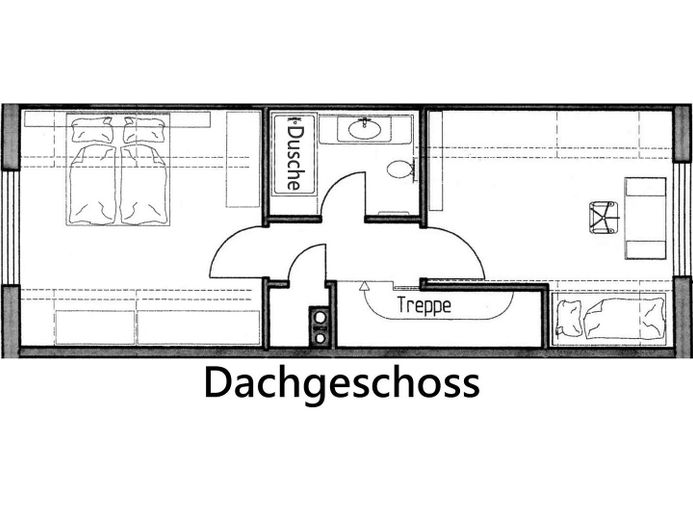 Moderne 3,5-Zimmer-Maisonette möbliert mit Heimkino, Wallbox & Klimaanlage – Dachgeschoss