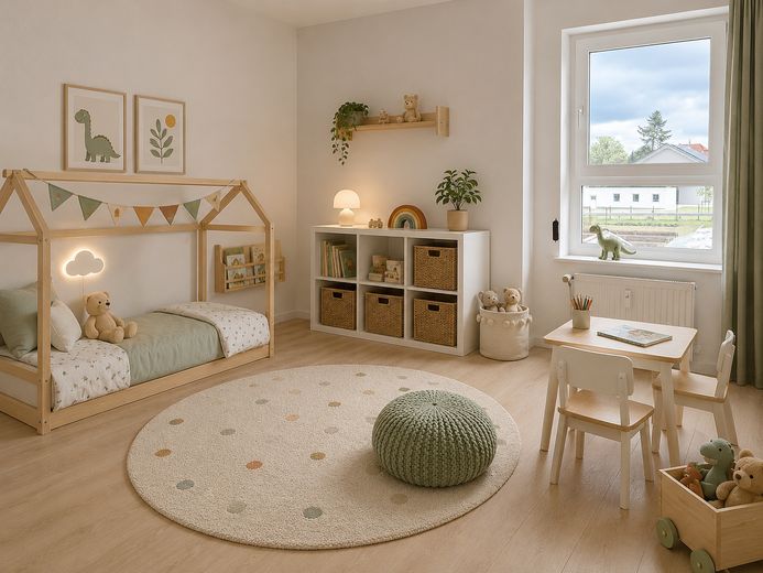 Frisch sanierte 3-Raum-Wohnung in ruhiger Lage – Kinderzimmer