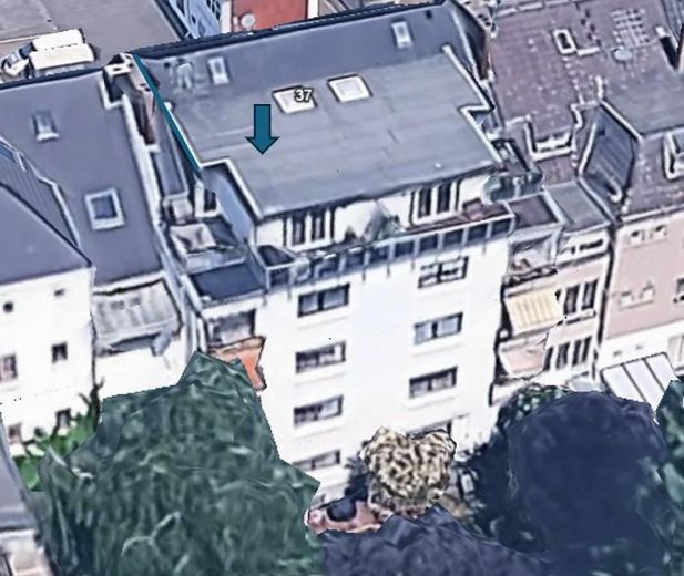 Exklusive 2 Zimmer DG Wohnung mit Loft-Charakter und zwei Dachterrassen in zentraler Lage – Aussenansicht