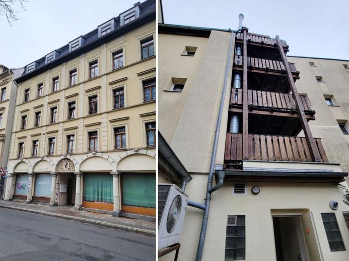 Wohn-und Geschäftshaus im Sanierungsgebiet mit 4 WE und 2 GE, Nachbargrundstück zum Kauf mgl. – Foto 1