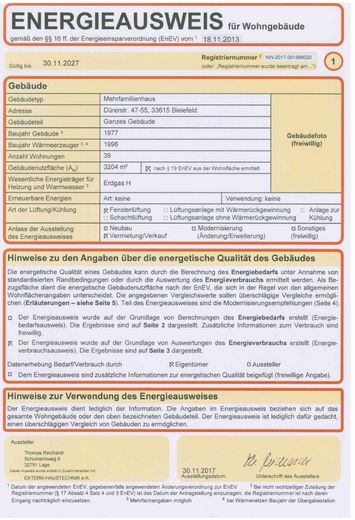 Energieausweis 1