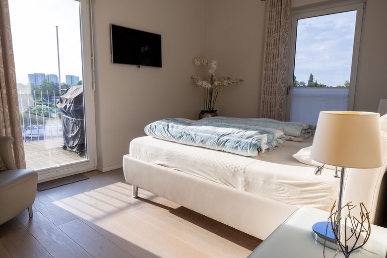 ¡Ubicación, ubicación, ubicación! ¡Apartamento en la Speicherstadt junto al agua! – Schlafzimmer