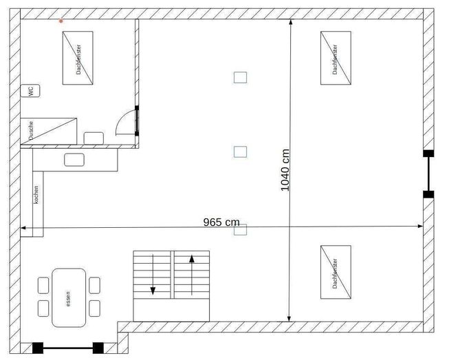 Dachwohnung – Grundriss