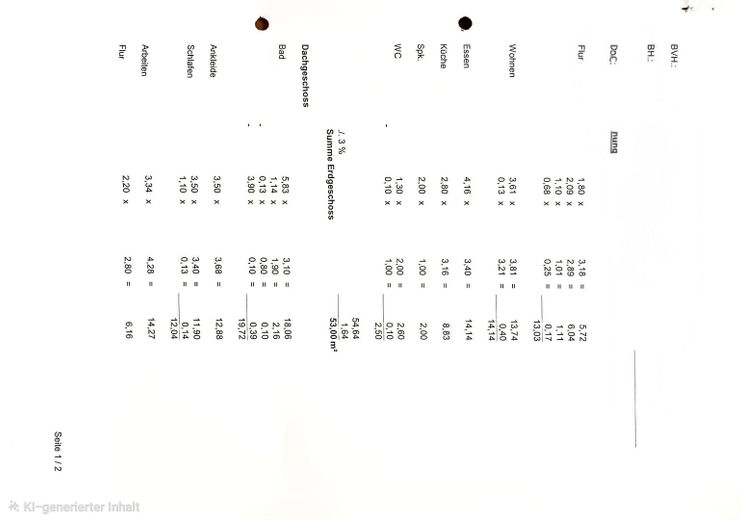 Wohlfühloase in Bad Homburg/Dornholzhausen – Berechnung 