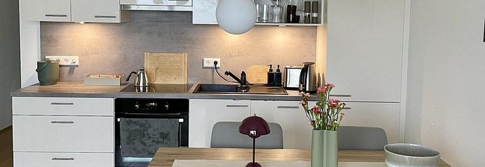 Appartement-jardin neuf de 2 pièces avec cuisine