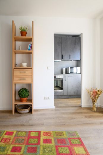 Moderne Wohnung in Alsternähe mit Balkon | Zentral und Blick ins Grüne – Wohnzimmer - Ansicht #4