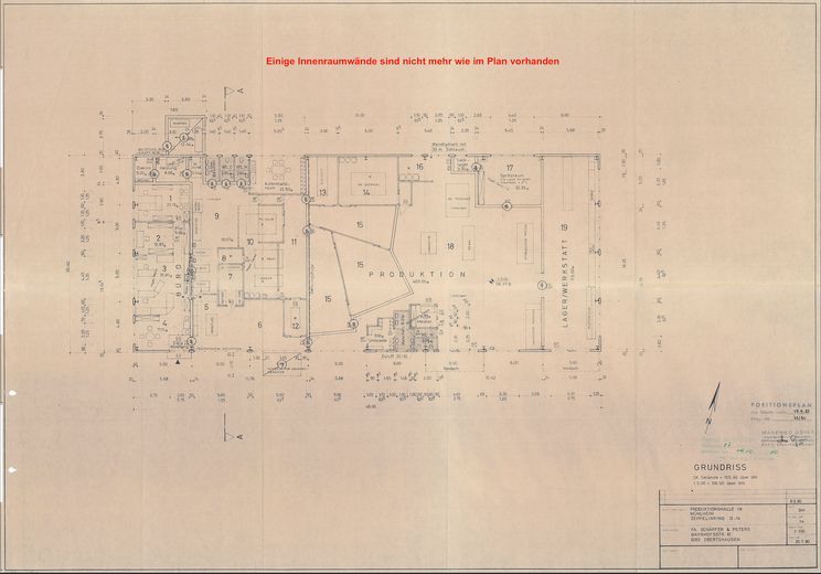 Produktion Grundriss