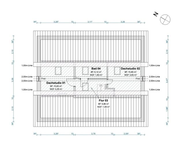 Vielseitiges Haus mit Charme - ideal für Mehrgenerationen, Arbeiten &amp; Wohnen oder Vermietung – Grundriss DG