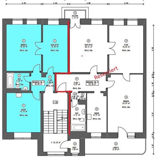 1. OG Wohnung links