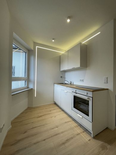 Renovierte teil- oder vollmöblierte Wohnung in der City, 5 Minuten zum Bahnhof – Küche