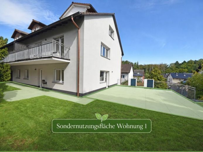 DIETZ: Appartamento con 4 locali, terrazza e giardino in casa di 7 unità con garage e 2 terrazze vicino al Godelsberg, ai margini del bosco! – Foto 1