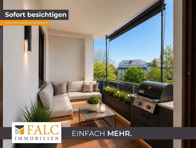 Stilvolle 3-Zimmer-Wohnung in Neusäß mit sonniger Loggia – Balkon