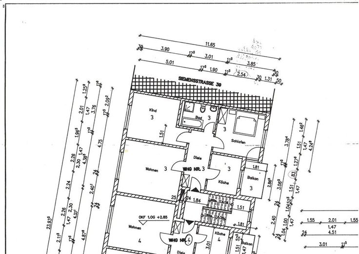 3-Zi-ETW Essen-Altendorf, Tiefgarage unter dem Haus, frei ab 01.07.26 – Grundriss Wohnung 3