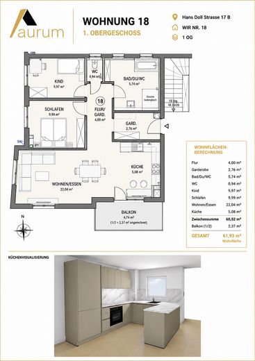 3-Zimmer-Neubauwohnung mit Küche SNH-Reihen Bahn  direkt gegenüber  sofort verfügbar – Foto 1