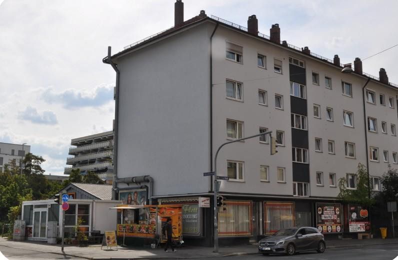 Komisyonsuz özel satış: Nürnberg-Eberhardshof'ta tamamen kiralanmış konut ve işyeri binası – Außenansicht Norden